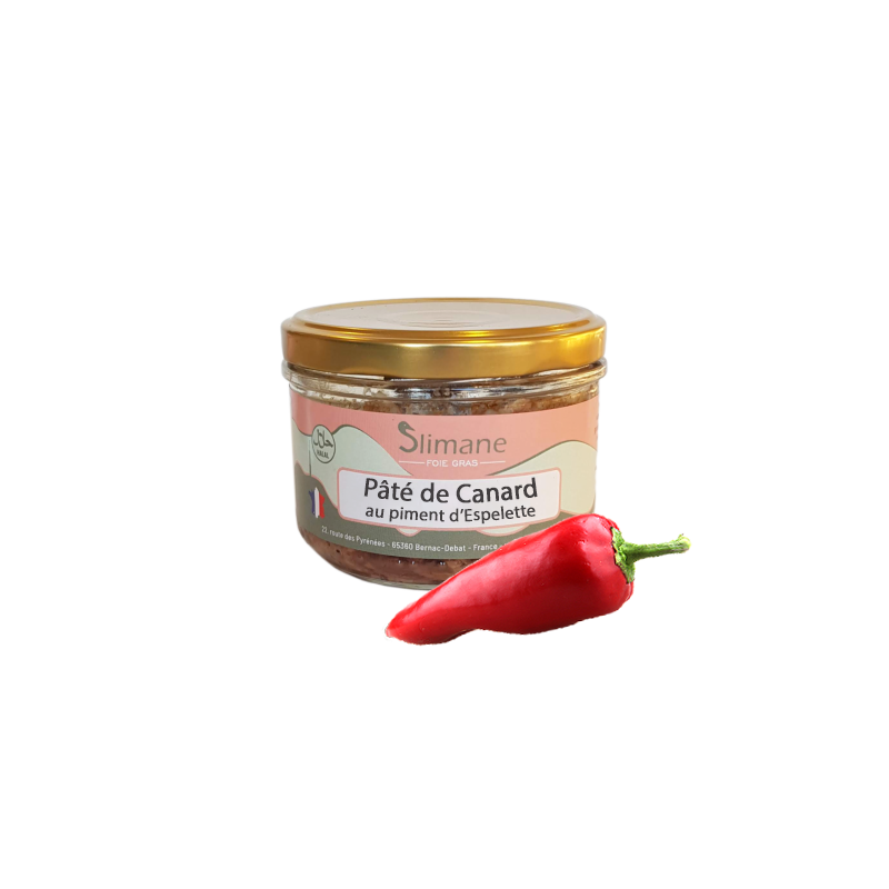 Pâté de canard au piment d'Espelette 180g