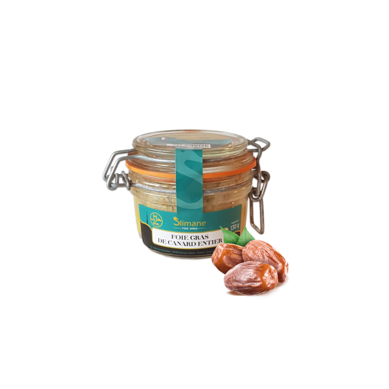 Spécialité de foie gras de canard entier halal aux dattes 130 g