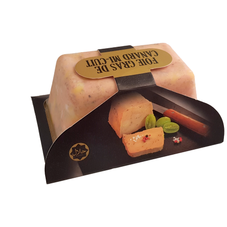 Foie gras de canard mi-cuit halal 400g