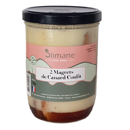 2 Magrets de Canard Confits Halal - 750g
