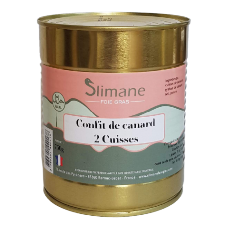 2 Cuisses de Canard Confites Halal - 750 g