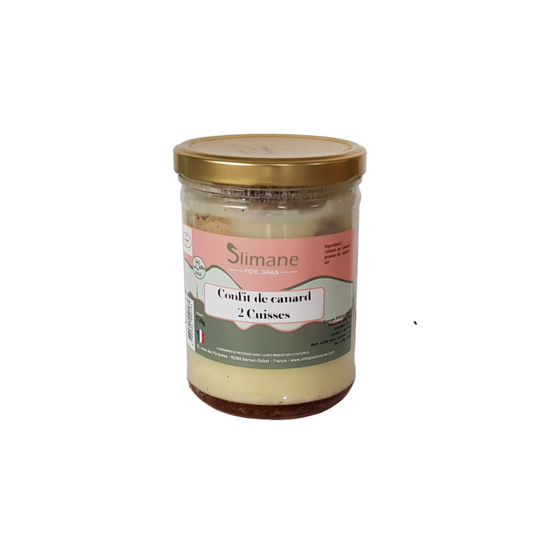 2 Cuisses de Canard Confites Halal - 750 g