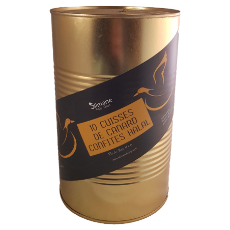 Confit de canard halal 10 cuisses halal 4 kg