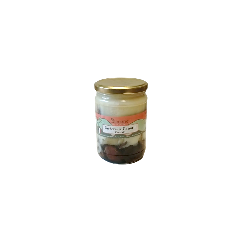 Gésiers  de canard confit 520g - halal
