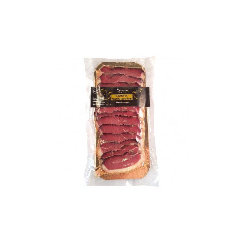 Magret de canard fumé tranché - 80 g -halal