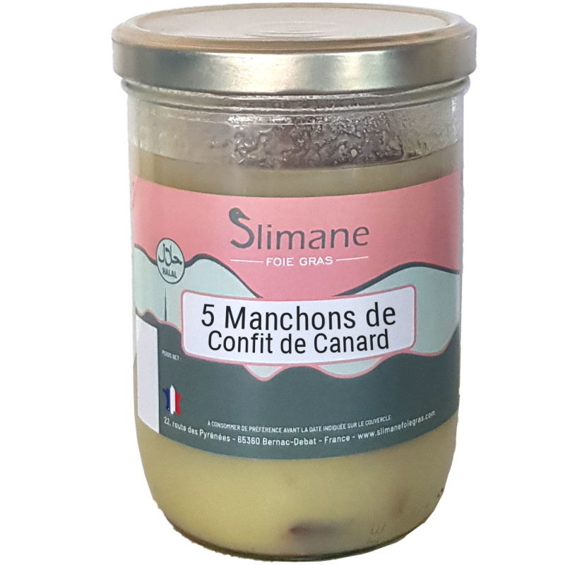 5 Manchons de Canards Confits Halal - 750g